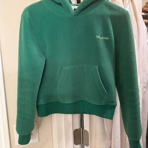 Sporty & Rich Emerald Green Fleece Hoodie